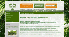 Desktop Screenshot of garten-palme.de